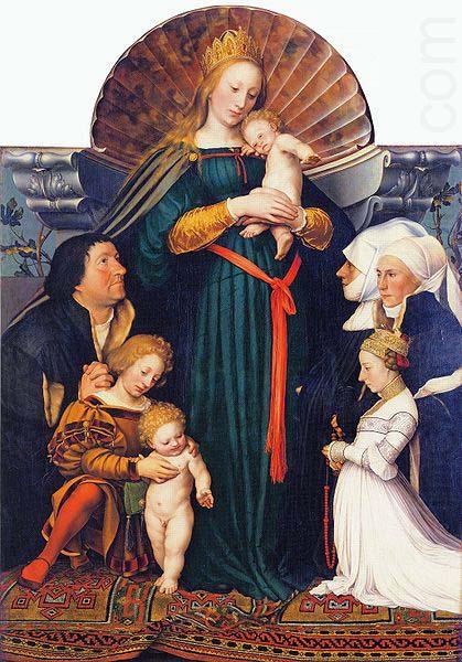 Hans holbein the younger Darmstadt Madonna, china oil painting image